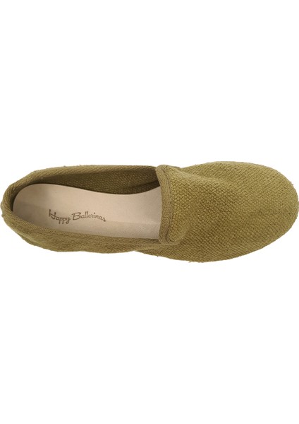 Haki Keten Kumaş Barefoot Slipper modelleri