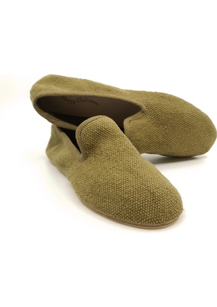 Haki Keten Kumaş Barefoot Slipper indirimleri