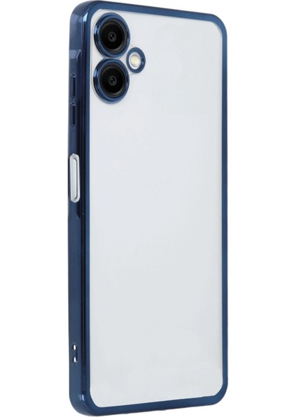 Samsung Galaxy A06 Kılıf Razer Lensli Silikon - Lacivert Inslm