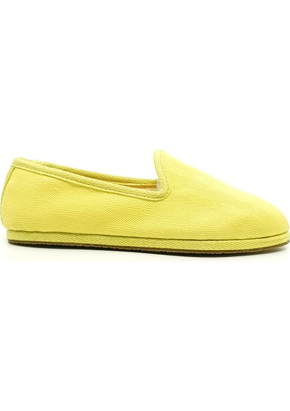 Sarı Koton Kumaş Barefoot Slipper