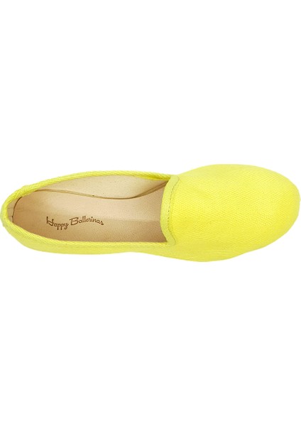 Sarı Koton Kumaş Barefoot Slipper