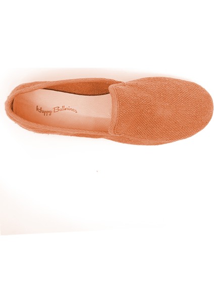 Tarçın Rengi Keten Kumaş Barefoot Slipper