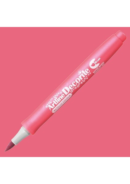 Decorite Brush Marker Metalik Pink