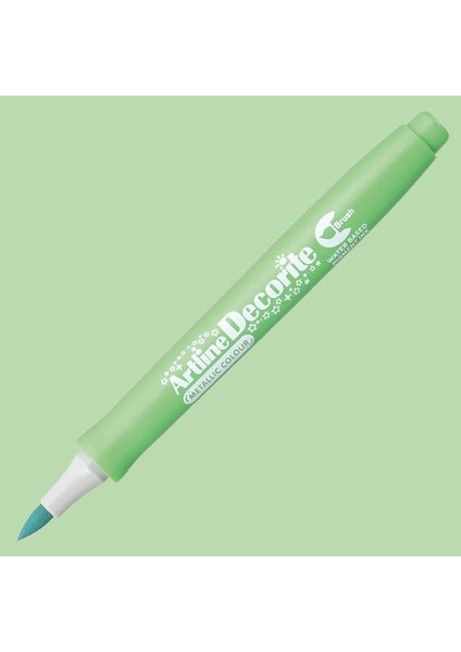 Decorite Brush Marker Metalik Green