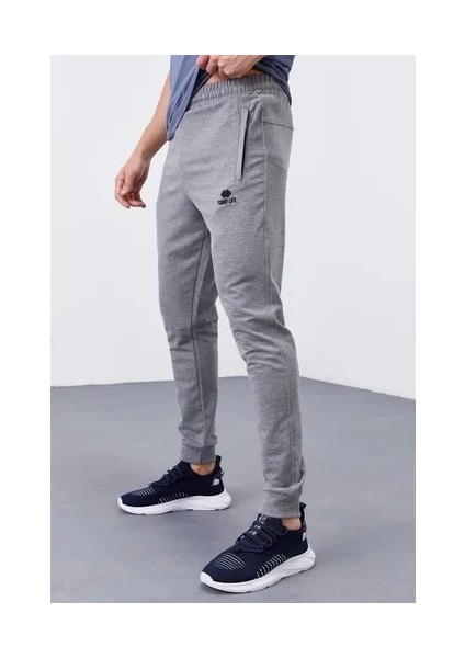 Tommy Life 84343 Cep Fermuarlı Gri Melanj Erkek Eşofman ALTI-84343 modelleri