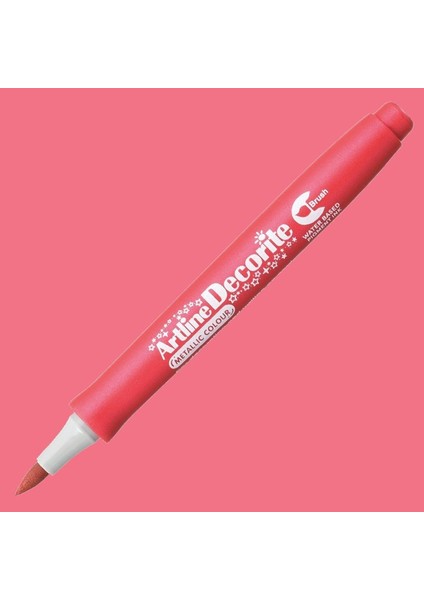 Decorite Brush Marker Metalik Red