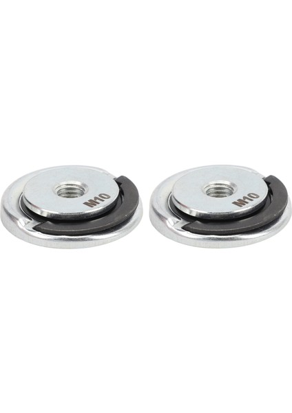 2 Adet Taşlama Hızlı Serbest Bırakma Somunu M10 45MM Çap Alaşımlı Çelik Taşlama Tekerleği Için Hızlı Sıkıştırma Basınç Plakası (Yurt Dışından)