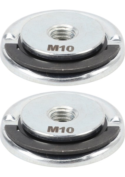 2 Adet Taşlama Hızlı Serbest Bırakma Somunu M10 45MM Çap Alaşımlı Çelik Taşlama Tekerleği Için Hızlı Sıkıştırma Basınç Plakası (Yurt Dışından)