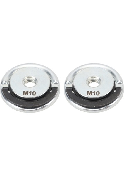 2 Adet Taşlama Hızlı Serbest Bırakma Somunu M10 45MM Çap Alaşımlı Çelik Taşlama Tekerleği Için Hızlı Sıkıştırma Basınç Plakası (Yurt Dışından)