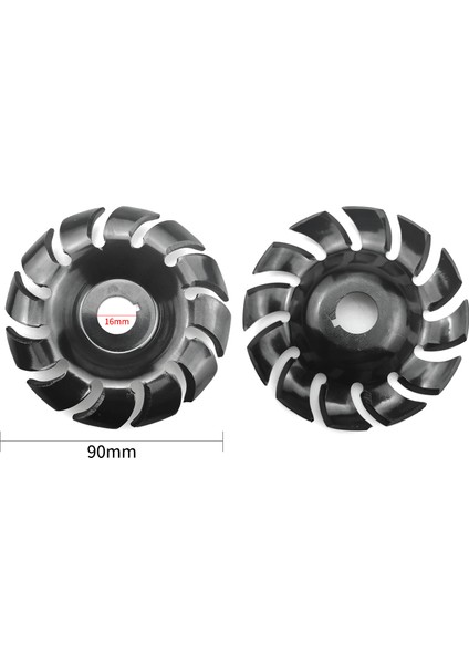Manganez Çelik 90MM 12 Diş Ahşap Oyma Diski 16MM Delik Taşlama Makinesi Şekillendirme Diski 100 115 Açı Taşlama Makinesi Ahşap Işleme Elektrikli Açı Taşlama Makinesi (Yurt Dışından)