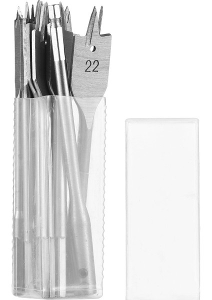 Ahşap Düz Matkap Setleri 6MM-25MM Çelik Ağaç Işleme Kürek Matkap Uçları Altıgen Şaftlı Düz Matkap Delik Delme Setleri Ağaç Işleme Aleti (Yurt Dışından)