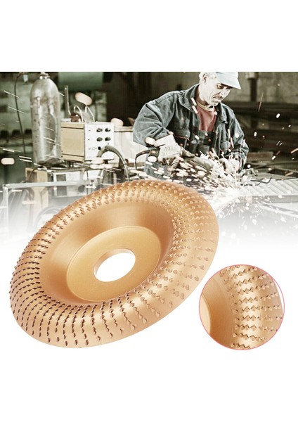 4'' Taşlama Tekerleği Diski Ahşap Şekillendirme Tekerleği Ahşap Taşlama Diski 22MM/0.87IN Mil ile Açı Taşlama Makineleri Için (Yurt Dışından)