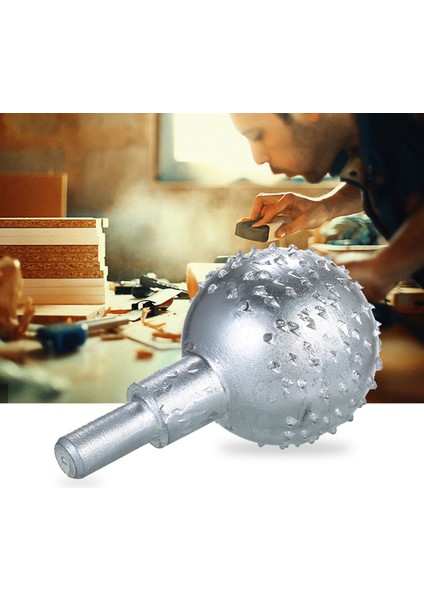 Küre Döner Freze 1/4 Inç Şaft Karbür Dosyası Tungsten Çelik Ahşap Oyma Taşlama Kafası Freze Kesici 3 cm Kafa (Yurt Dışından) fiyatları