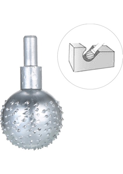 Küre Döner Freze 1/4 Inç Şaft Karbür Dosyası Tungsten Çelik Ahşap Oyma Taşlama Kafası Freze Kesici 3 cm Kafa (Yurt Dışından) fırsatları