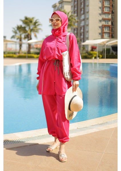 4 Parça Tesettür Mayo Takımı modelleri