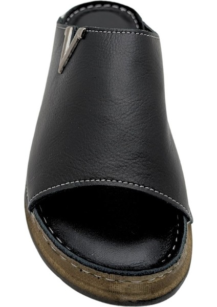 Napa - 308 | Kadın Hakiki Deri Yumuşak Terlik - Siyah - 37 fırsatları