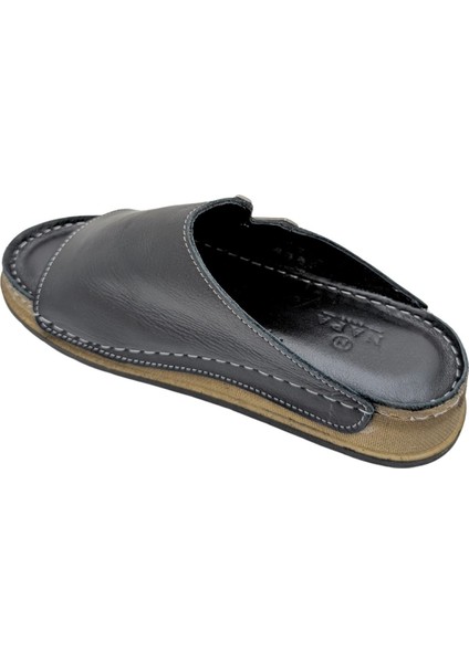 Napa - 308 | Kadın Hakiki Deri Yumuşak Terlik - Siyah - 37 indirimleri