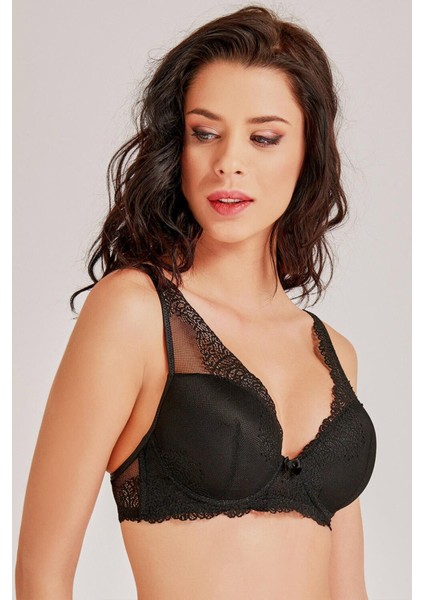 Kadın Siyah Dantelli Çıkarılabilir Süngerli SÜtyen 3912 modelleri