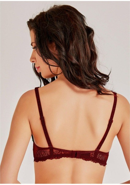 Kadın Siyah Dantelli Çıkarılabilir Süngerli Yarım Push-Up Sütyen 3912 fiyatları