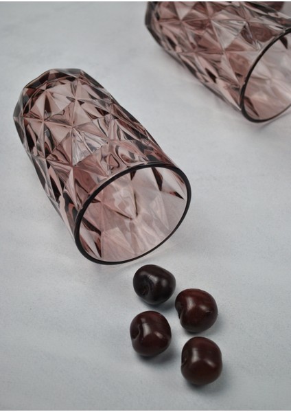 6'lı Kristal Cam Meşrubat Bardağı Su Bardak Uzun CHERRY-400 ml fiyatları