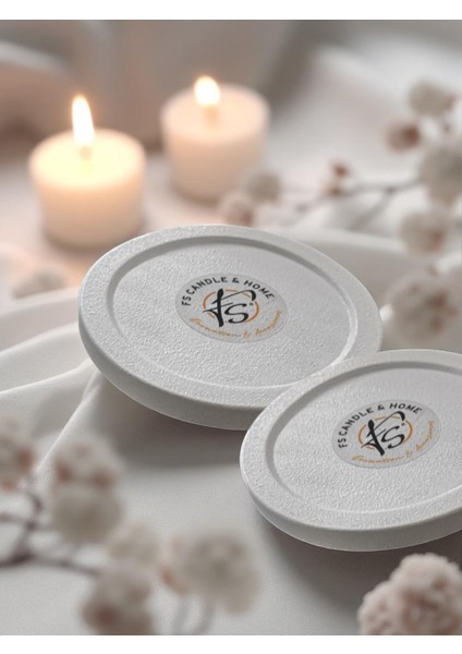 5'li Dekoratif Beton Mum Altlığı