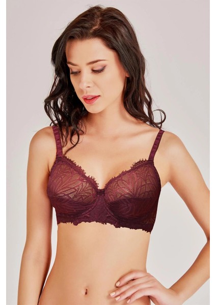 Kadın Dantelli Toparlayıcı Bordo Sütyen C4T0N5O3 fiyatları