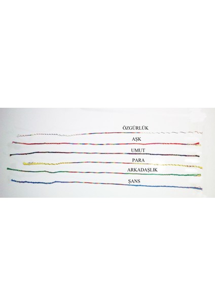 Renkli Şans Bileklikleri ( 6 Adet ) (483483)