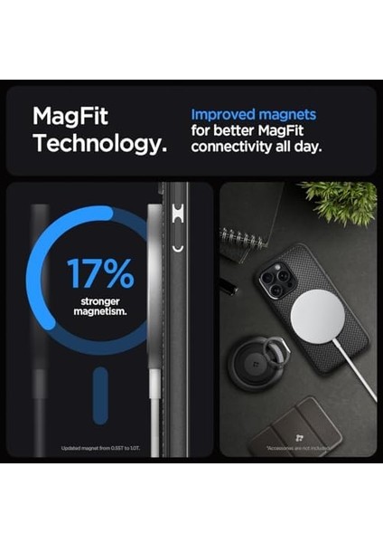 iPhone 15 Pro Max Kılıf Mag Armor Magfit Magsafe Özellikli Matte Black - ACS06597 fiyatları