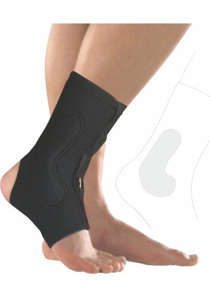 Unisex Siyah Destekli Ayak Bilekliği Large 7630 fiyatları