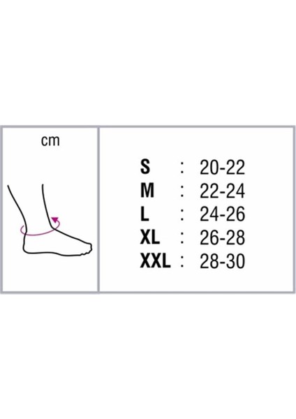 Unisex Siyah Destekli Ayak Bilekliği Large 7630 fırsatları