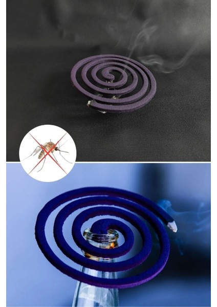 10'lu Spiral Sinek ve Haşere Kovucu Seti, Siyah, Koruma ve Temizlik Için Uygun