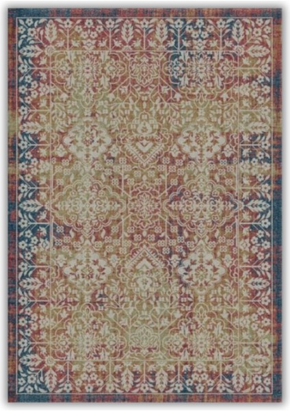 Renkli Vintage Halı Dijital Baskılı Dokuma Kaymaz Tabanlı Yıkanabilir Antialerjik Salon Halısı fiyatları
