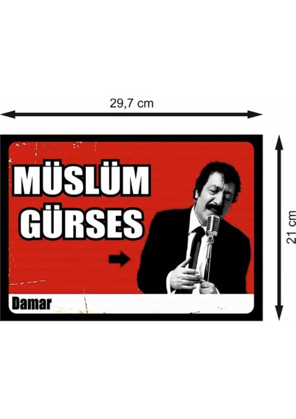 Müslüm Gürses Arabesk Retro Mdf Duvar Dekarasyon Tablosu fiyatları