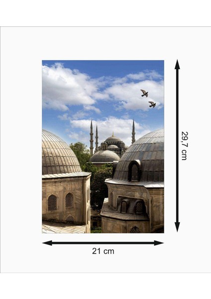 Cami Retro Mdf Duvar Dekarasyon Tablosu