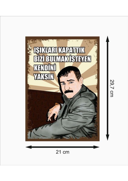 Işıkları Kapattık Bizi Bulmak Isteyen Kendini Yaksın Retro Mdf Duvar Dekarasyon Tablosu fiyatları