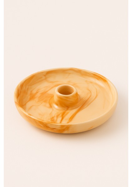 Mermer Desenli Seramik Tütsülük | Marble Pattern Holder | Palo Santo-Sandal-Öd