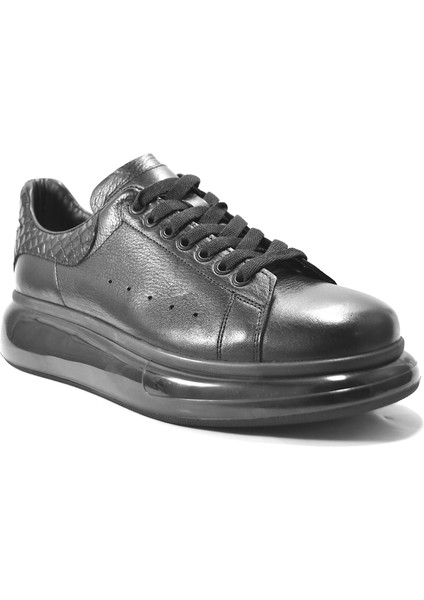 MA.1091 Hakiki Deri Siyah Bağlı Anatomik Casual Erkek Ayakkabı fiyatları