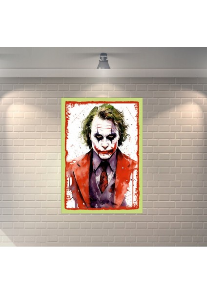 Joker Retro Mdf Duvar Dekarasyon Tablosu