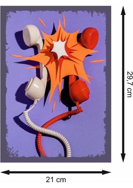 Telefon Retro Mdf Duvar Dekarasyon Tablosu fiyatları