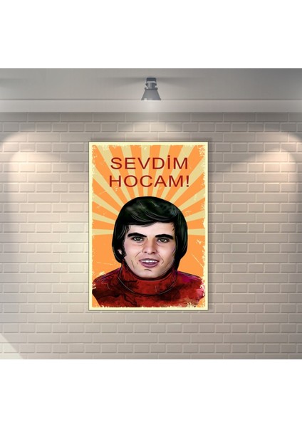 Tarık Akan Retro Mdf Duvar Dekarasyon Tablosu