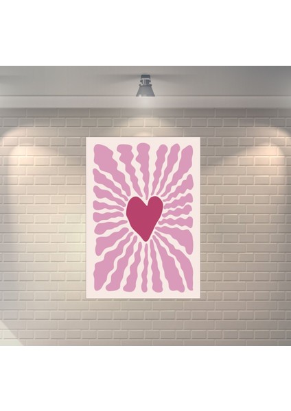 Love Retro Mdf Duvar Dekarasyon Tablosu