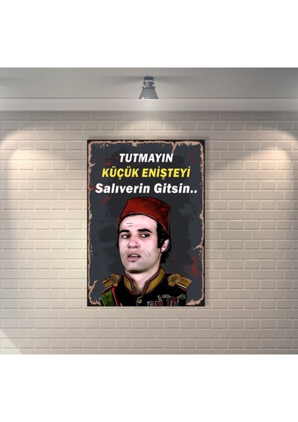Kemal Sunal Retro Mdf Duvar Dekarasyon Tablosu