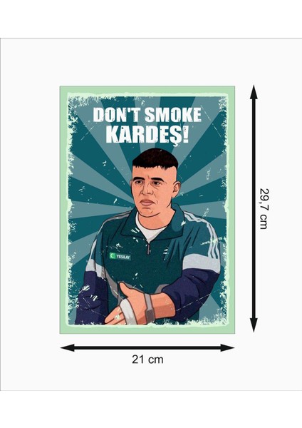 Cio Baba Dont Smoke Kardeş ! Retro Mdf Duvar Dekarasyon Tablosu fiyatları