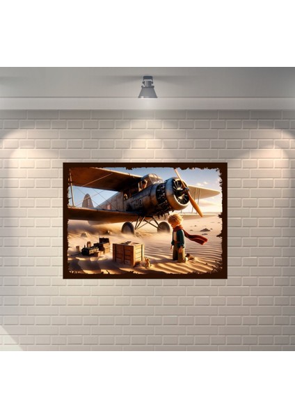 Küçük Prens Retro Mdf Duvar Dekarasyon Tablosu