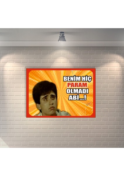 Küçük Emrah Retro Mdf Duvar Dekarasyon Tablosu
