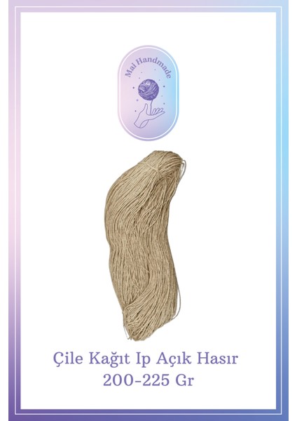 Kağıt İp 200-225 gr Örgü İpi