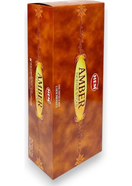 Turuncu Amber Çubuk Tütsü 6 Paket, 120 Adet, Ferahlatıcı Koku