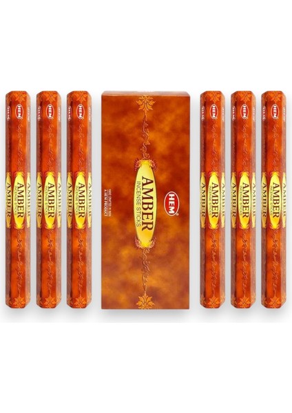 Turuncu Amber Çubuk Tütsü 6 Paket, 120 Adet, Ferahlatıcı Koku fiyatları