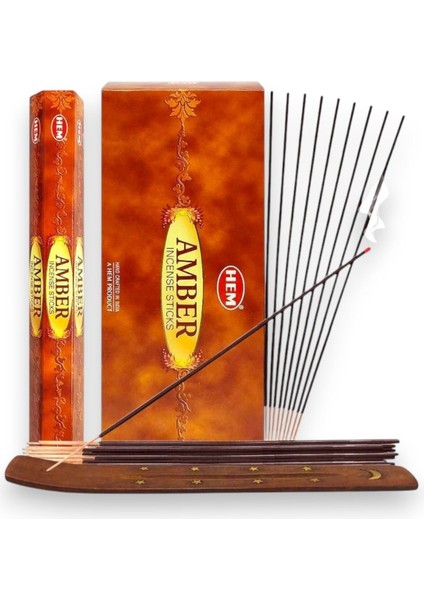 Turuncu Amber Çubuk Tütsü 6 Paket, 120 Adet, Ferahlatıcı Koku modelleri