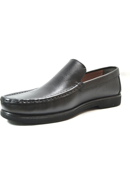 TP.109 Hakiki Rok Deri Siyah Anatomik Loafer Erkek Ayakkabı fiyatları